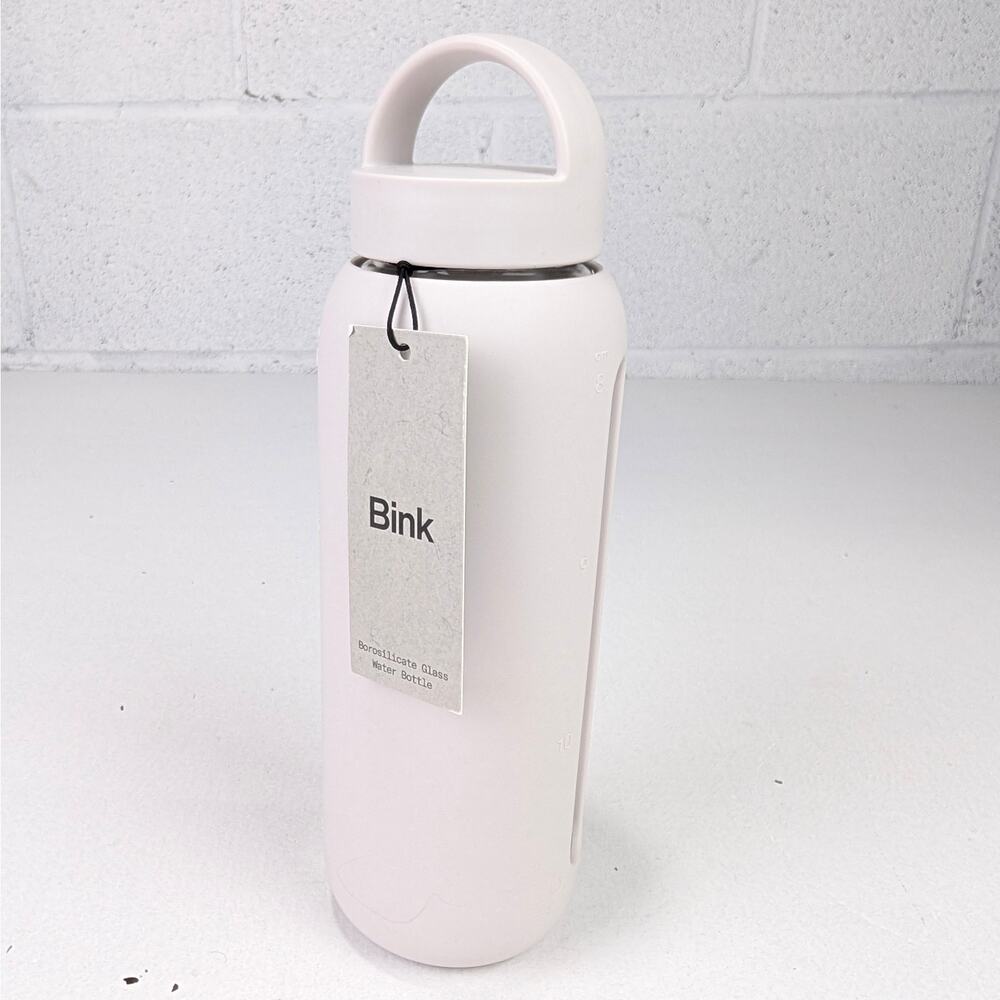 Bink 21 oz Day Bottle W/Carry Cap  - Bone - Borosilicate Glass